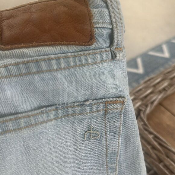 Rag & Bone Light Blue Wash Shorty Denim Shorts 27 - Picture 7 of 9